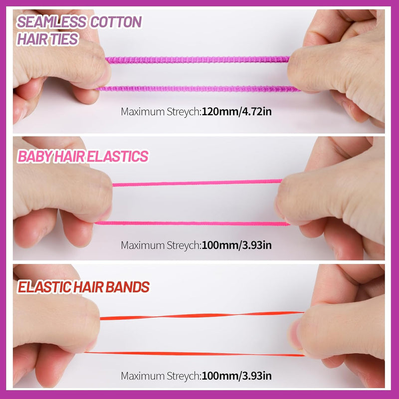 Colourful Elastic Hairbands and Accessories Set-State of Style