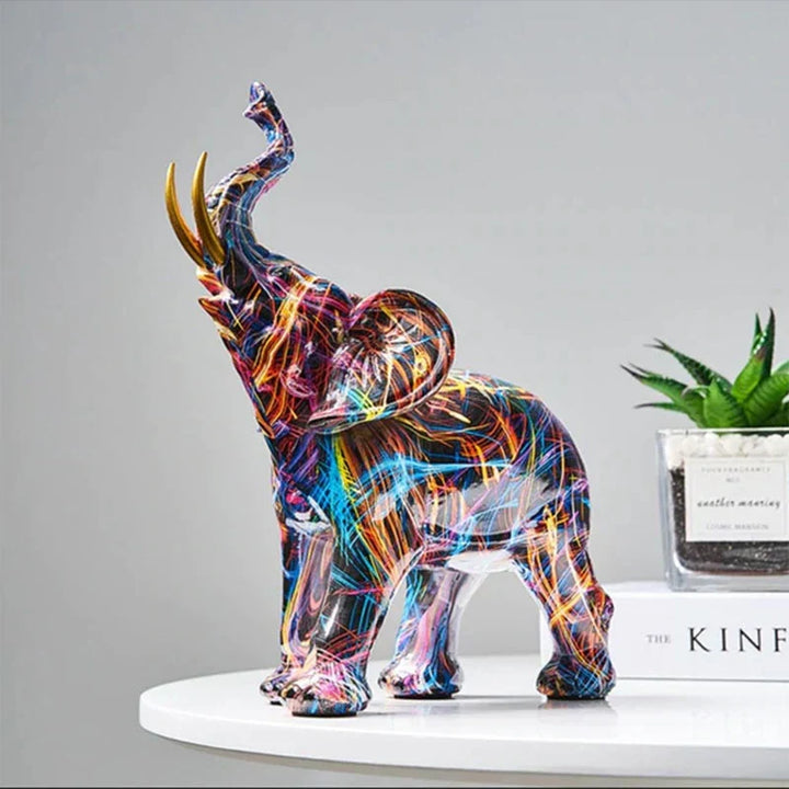 Colourful Elephant Sculpture - ColorSplash-State of Style