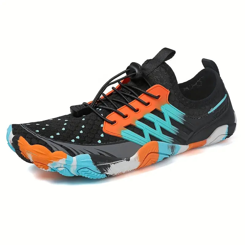 Colourful Ladies Barefoot Water Shoes - AquaStride-Black-2.5-State of Style