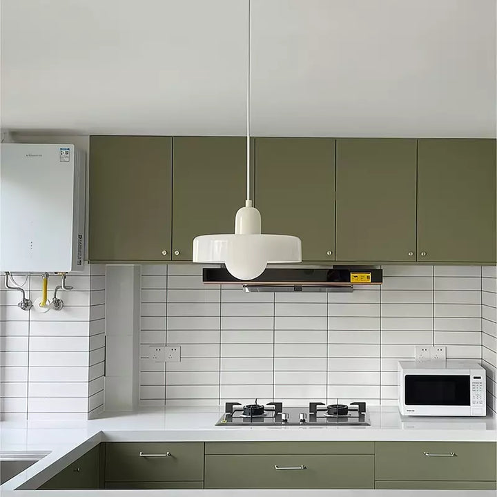 Colourful Pendant Lamp in Bauhaus Style - StiloGlas-Red-Green-25 x 18 cm-State of Style
