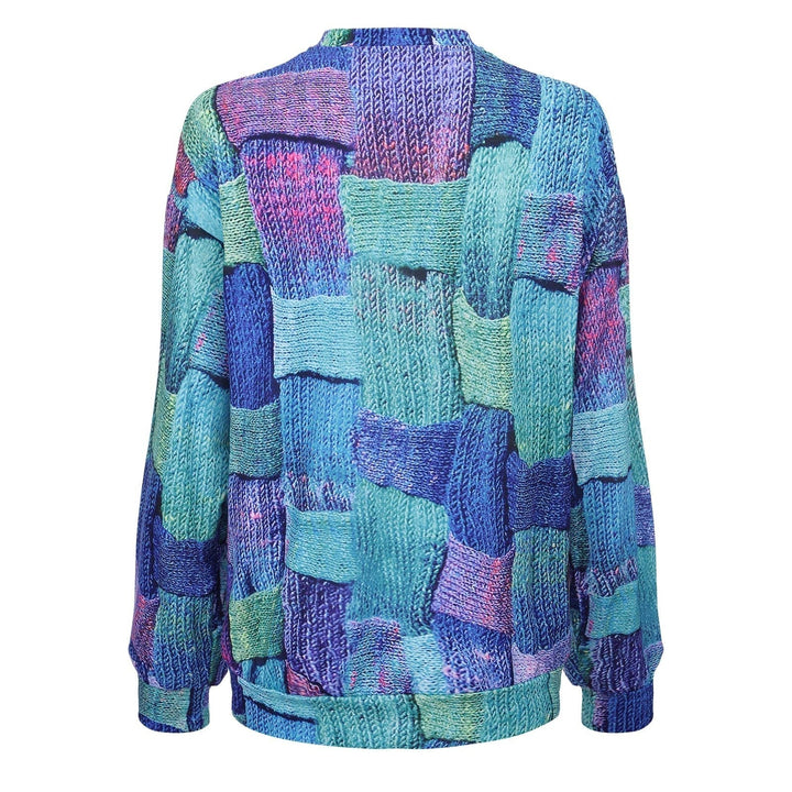 Colourful Sweatshirt with Unique Design - Vivelle-S-State of Style