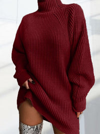 ColSweater | Women's Knitted Sweater-Burgundy-M-State of Style