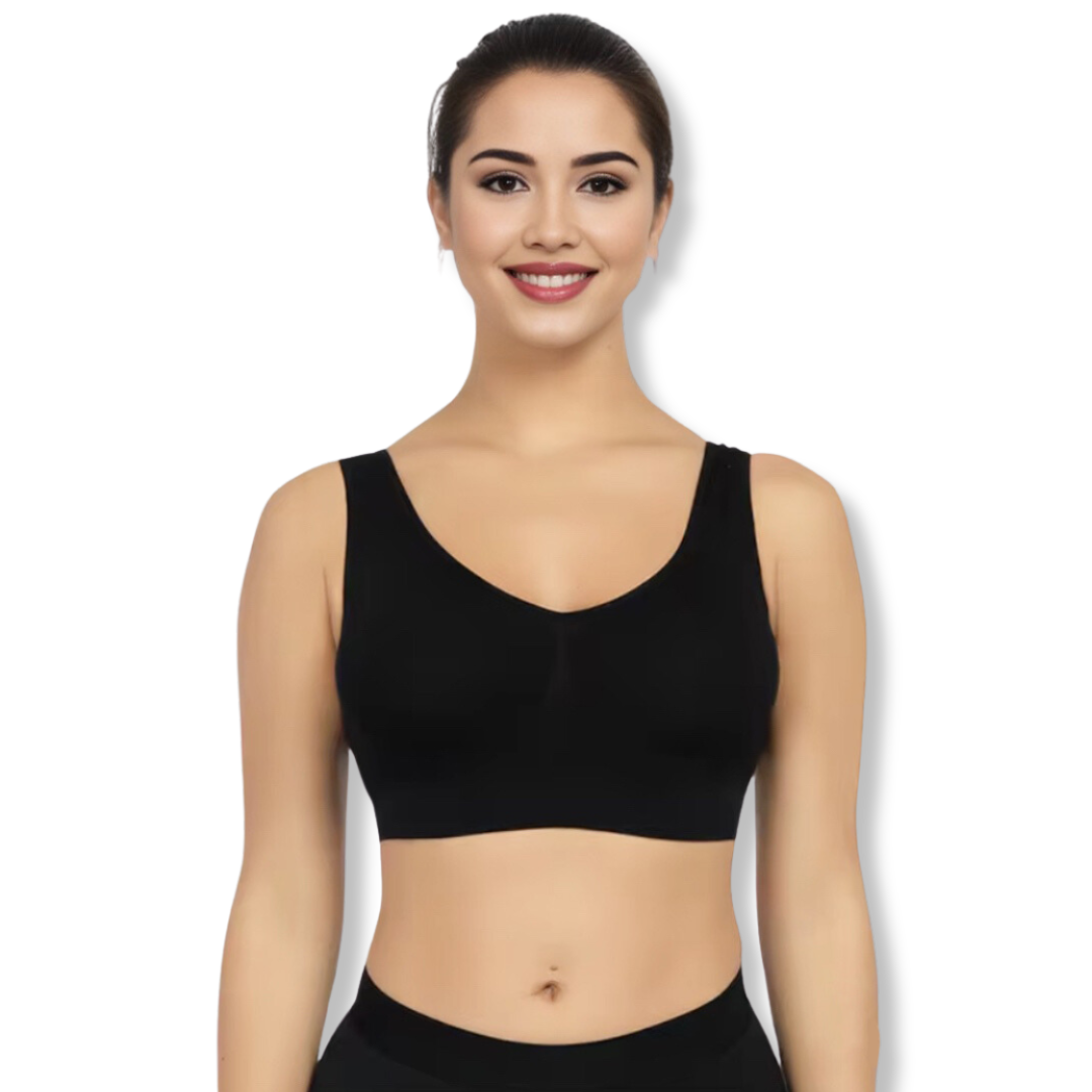 Comfort Bra Without Underwire – CloudBra-Black-S-State of Style