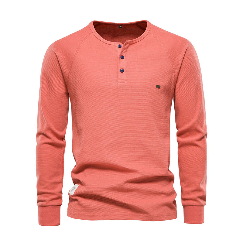 Comfortabele Heren Sweater - Arvid-Orange-S-State of Style
