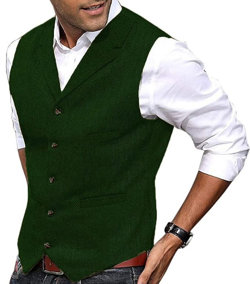 Comfortable and Stylish Gilet for Men - Lars-Green-S-State of Style