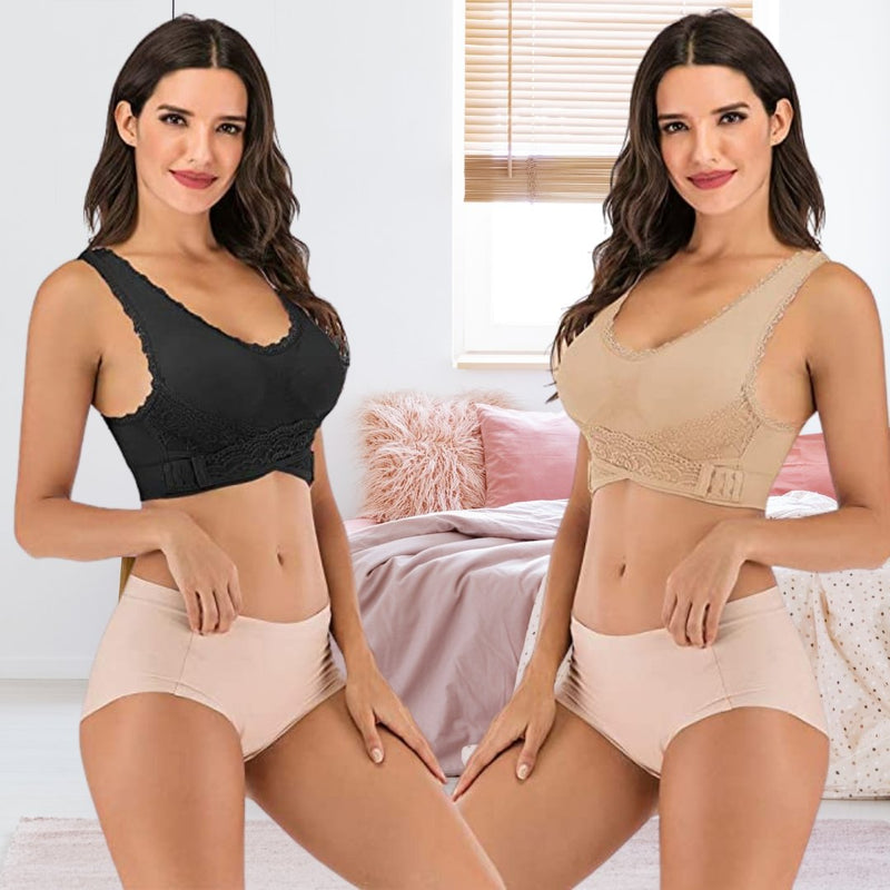 Comfortable and Supportive Bra - Grace-Black-S-State of Style