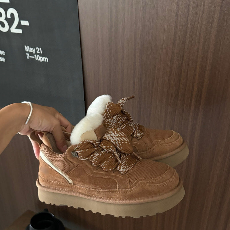 Comfortable and Warm Suede Winter Boots - CozyStep Winter Boots-Beige-5-State of Style