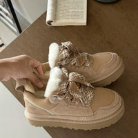 Comfortable and Warm Suede Winter Boots - CozyStep Winter Boots-Sand-5-State of Style