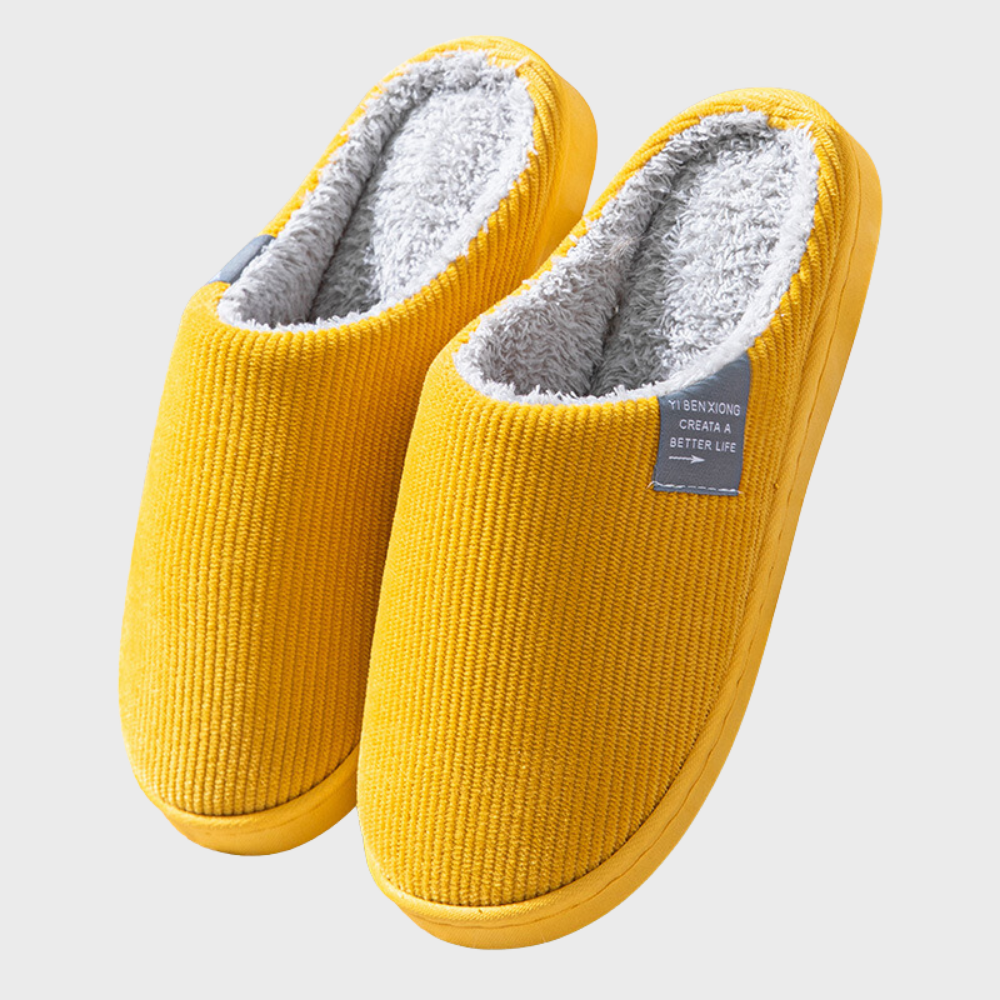 Comfortable and Warm Women’s Slippers - Seraphina-Yellow-3.0-State of Style