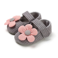 Comfortable Baby Shoes for Little Explorers - MiniStappers-0-6 Months-Grey Flower-State of Style