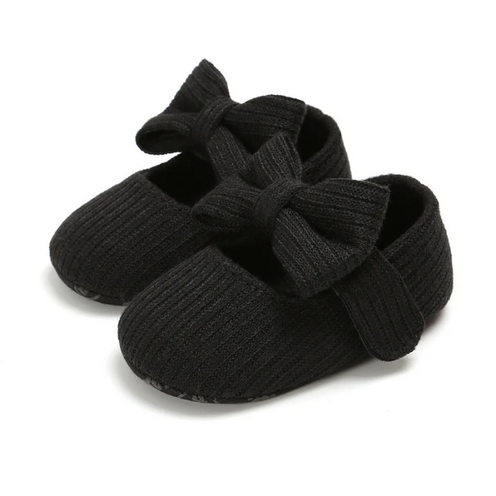 Comfortable Baby Shoes for Little Explorers - MiniSteppers-0-6 Months-Black Bow-State of Style