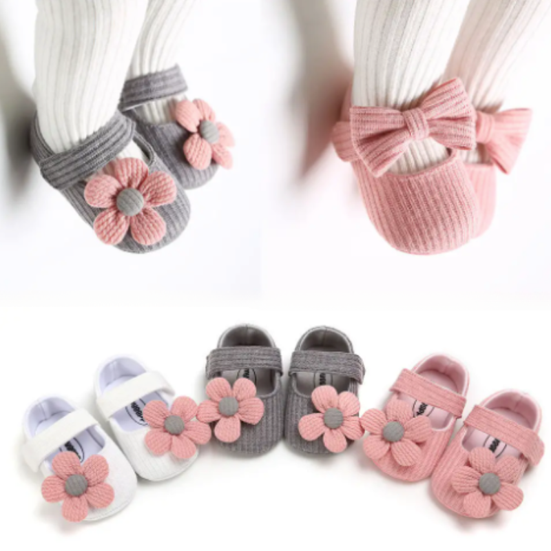 Comfortable Baby Shoes for Little Explorers - MiniSteppers-0-6 Months-Black Flower-State of Style