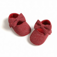 Comfortable Baby Shoes for Little Explorers - MiniSteppers-0-6 Months-Red Bow-State of Style