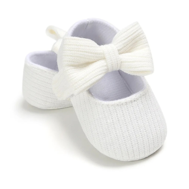 Comfortable Baby Shoes for Little Explorers - MiniSteppers-0-6 Months-White Bow-State of Style
