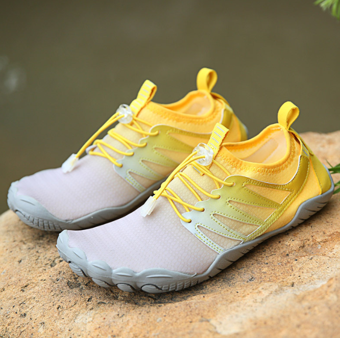 Comfortable Barefoot Sneakers for Men and Women - RiverWalk-Yellow-3.5-State of Style