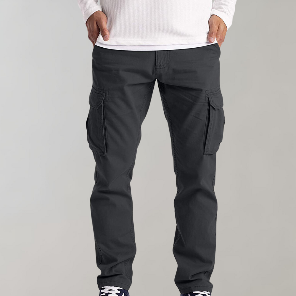 Comfortable Cargo Trousers for Men - Jasper-Dark grey-XS-State of Style