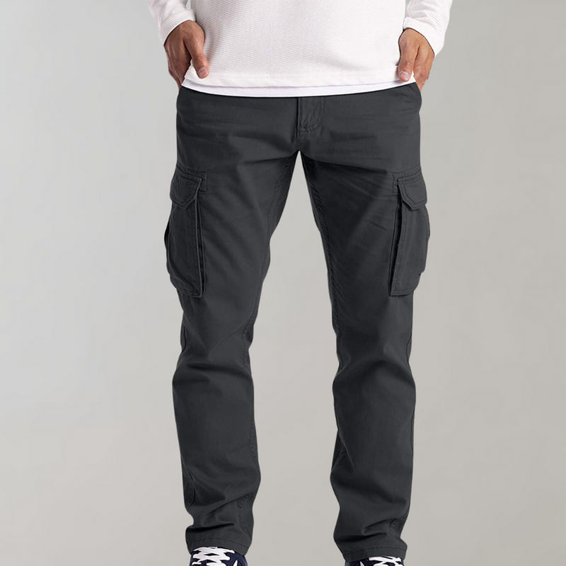 Comfortable Cargo Trousers for Men - Jasper-Dark grey-XS-State of Style