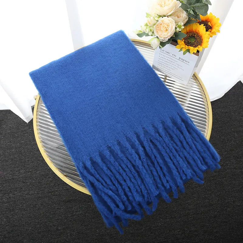 Comfortable Cashmere Scarf for Women - Eloise-Blue-State of Style