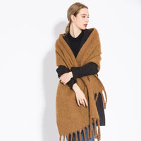 Comfortable Cashmere Scarf for Women - Eloise-Chestnut Brown-State of Style