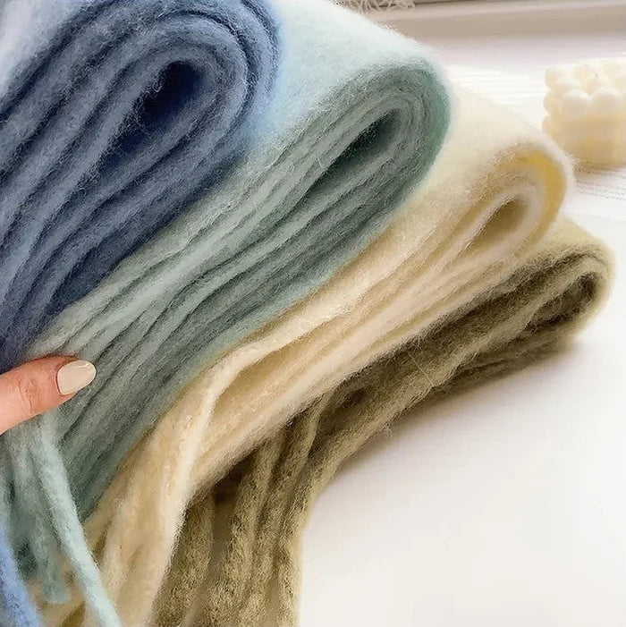 Comfortable Cashmere Scarf for Women - Eloise-White-State of Style