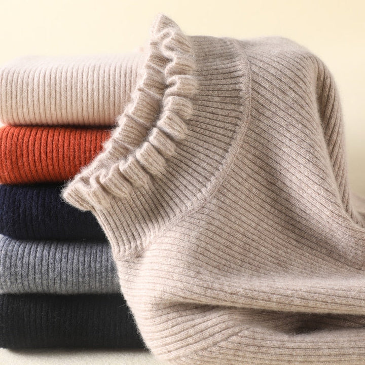 Comfortable Cashmere Women's Turtleneck - Aurélie-Brown-S-State of Style