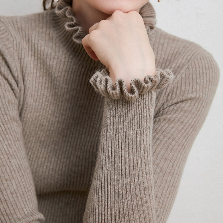 Comfortable Cashmere Women's Turtleneck - Aurélie-Brown-S-State of Style