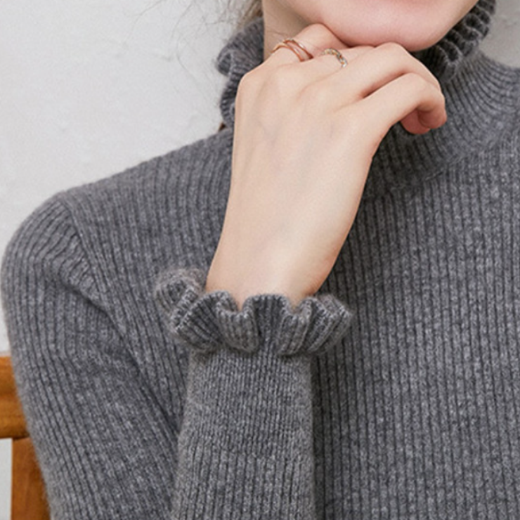 Comfortable Cashmere Women's Turtleneck - Aurélie-Grey-S-State of Style