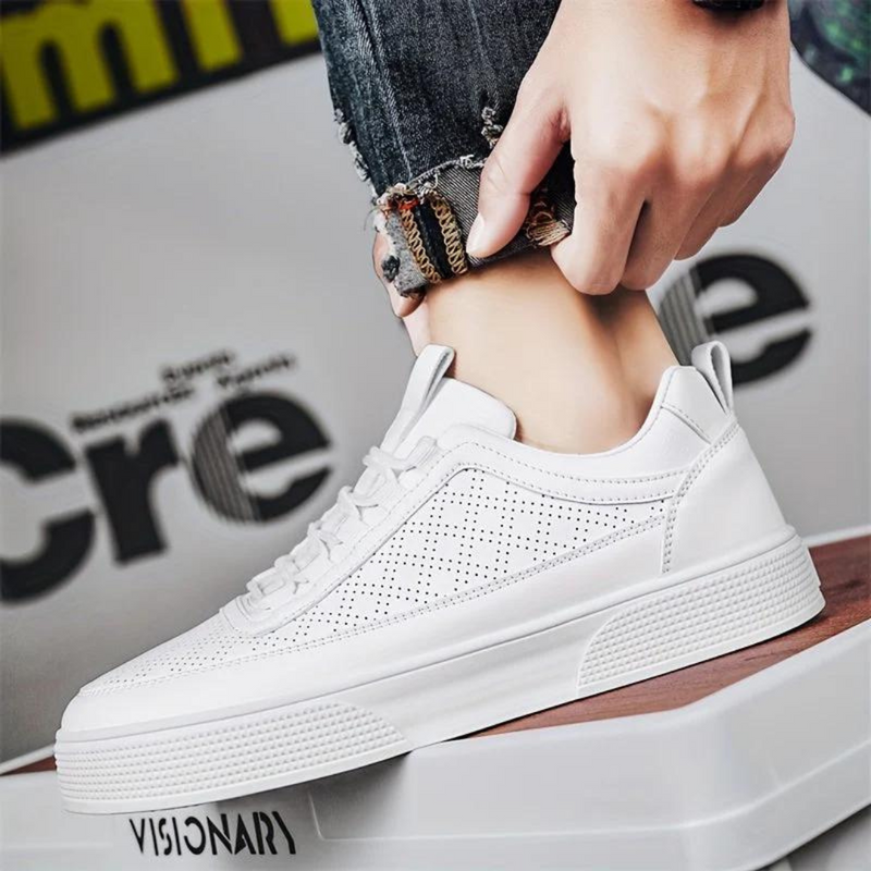 Comfortable Casual Men's Sneakers - UrbanEase-White-6-State of Style
