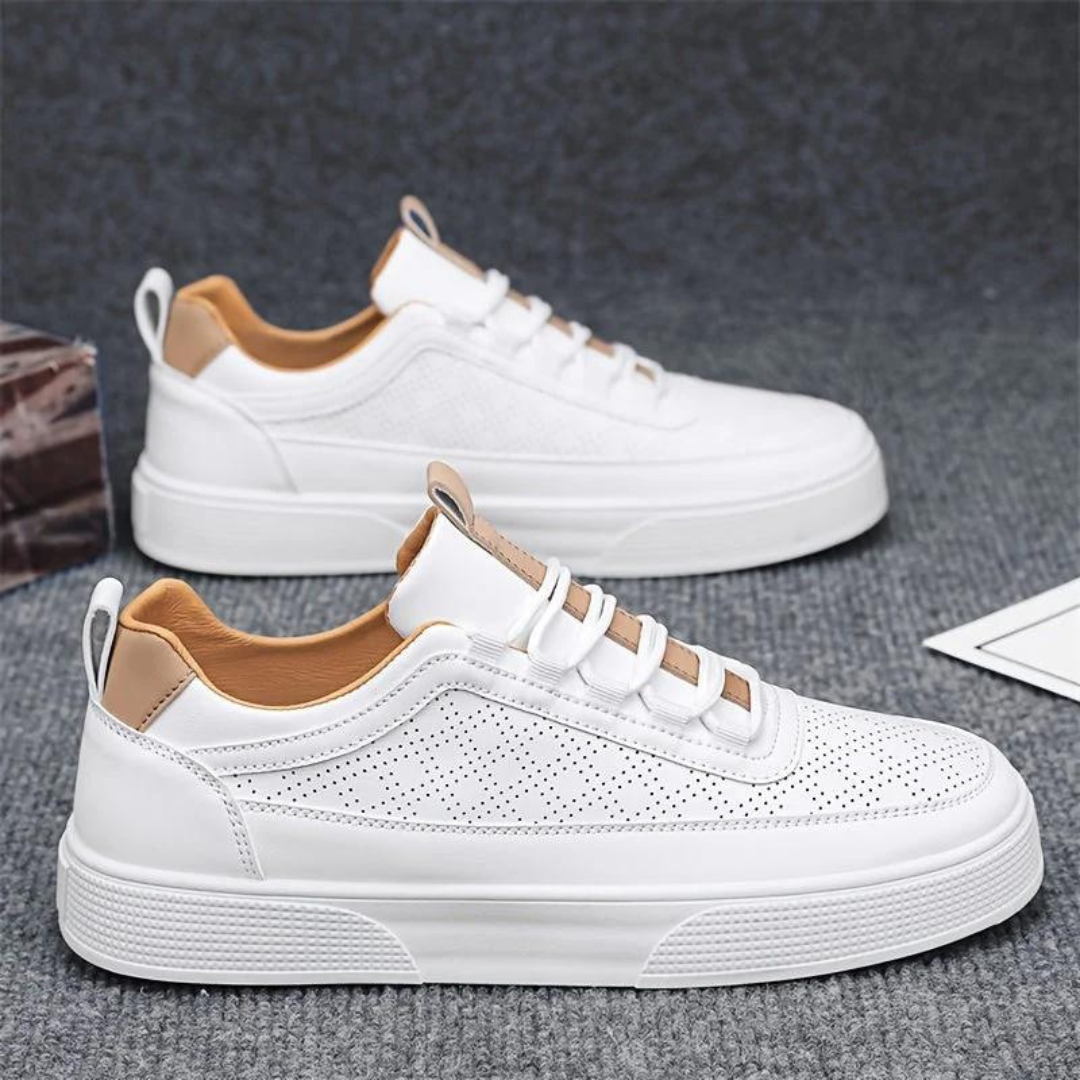 Comfortable Casual Men's Sneakers - UrbanEase-White-6-State of Style