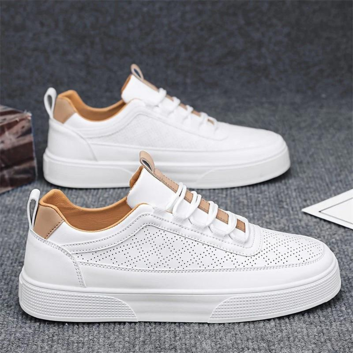 Comfortable Casual Men's Sneakers - UrbanEase-White-6-State of Style