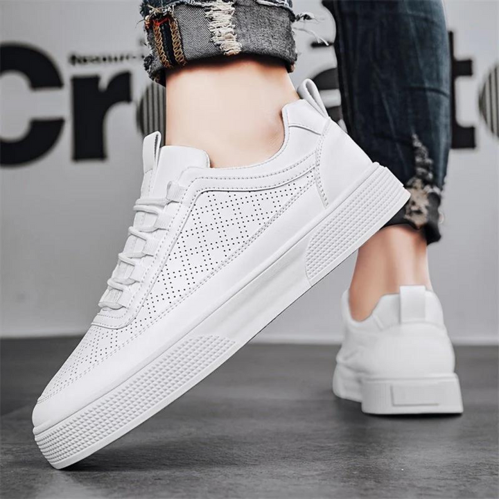 Comfortable Casual Men's Sneakers - UrbanEase-White-6-State of Style