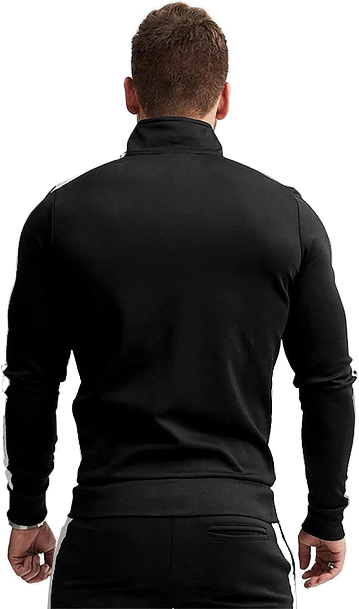 Comfortable Casual Men's Tracksuit - Logan-Green/White-S-State of Style