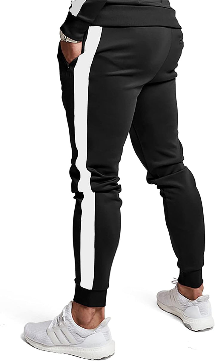 Comfortable Casual Men's Tracksuit - Logan-Green/White-S-State of Style