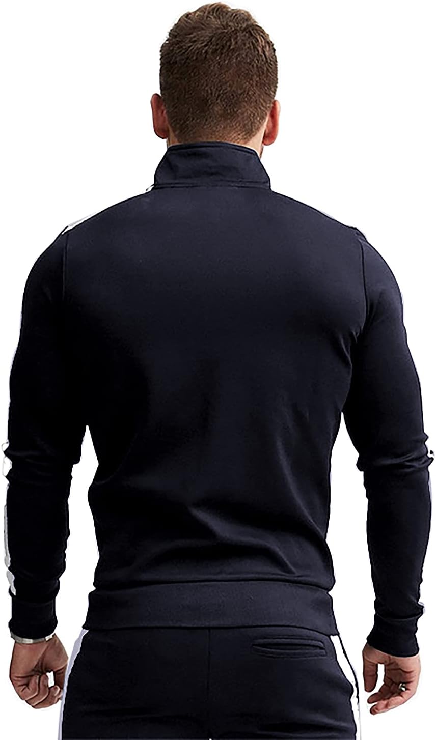 Comfortable Casual Men's Tracksuit - Logan-Green/White-S-State of Style