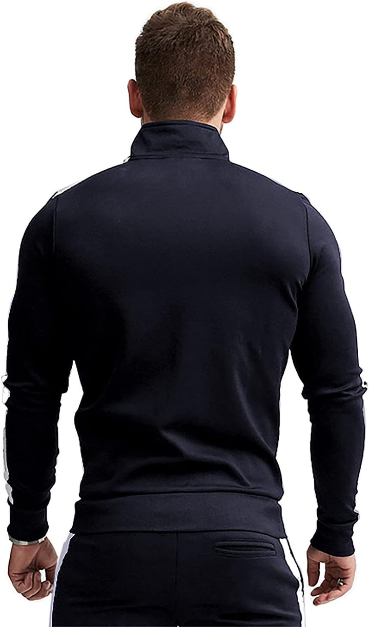 Comfortable Casual Men's Tracksuit - Logan-Green/White-S-State of Style