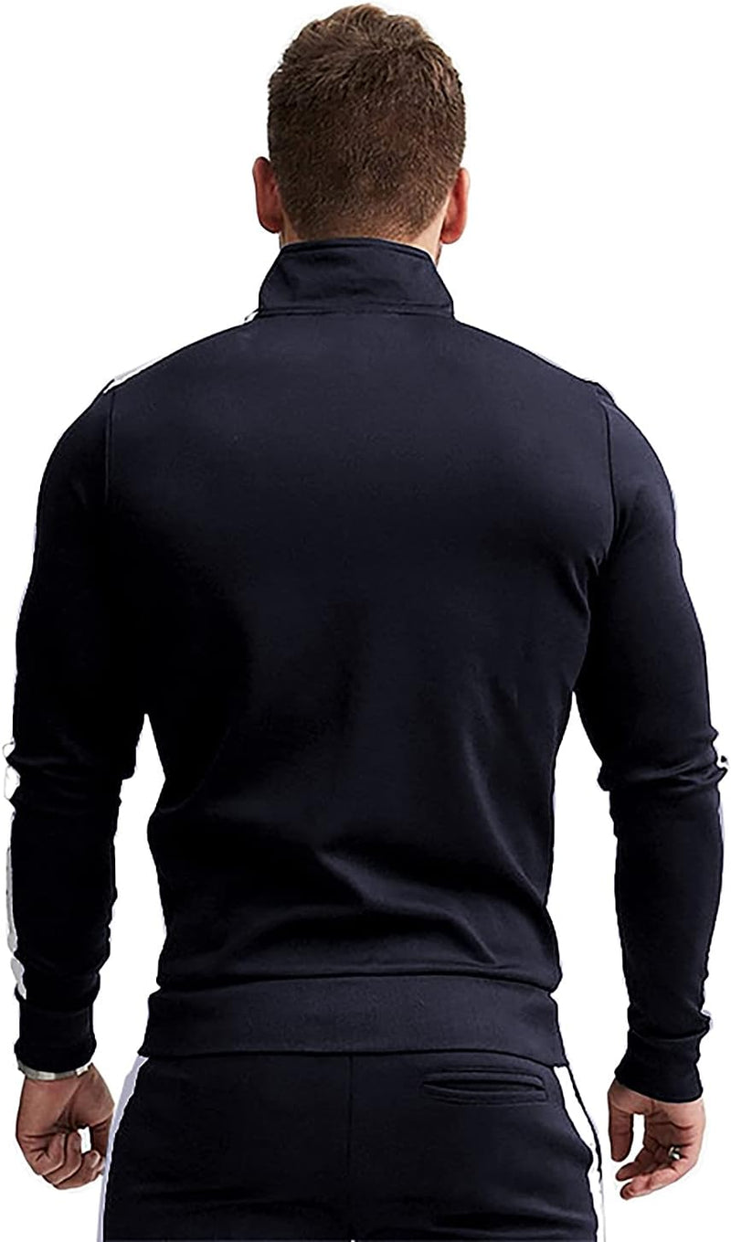 Comfortable Casual Men's Tracksuit - Logan-Green/White-S-State of Style