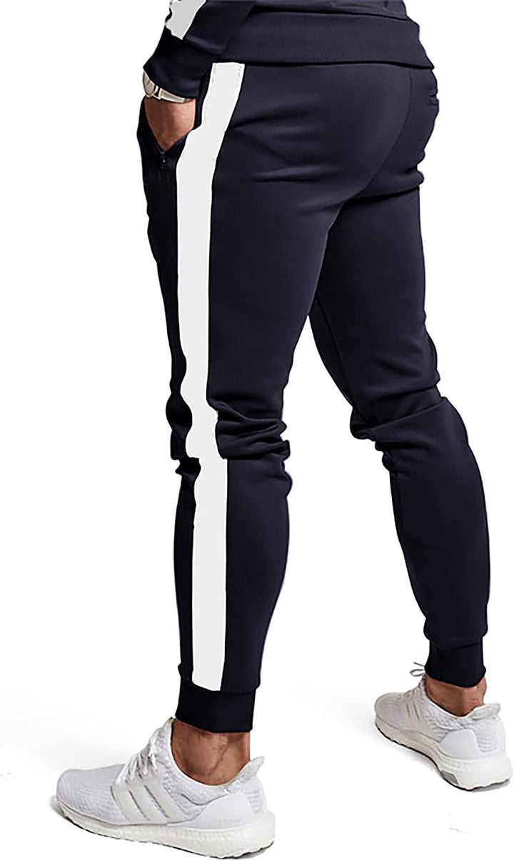 Comfortable Casual Men's Tracksuit - Logan-Green/White-S-State of Style