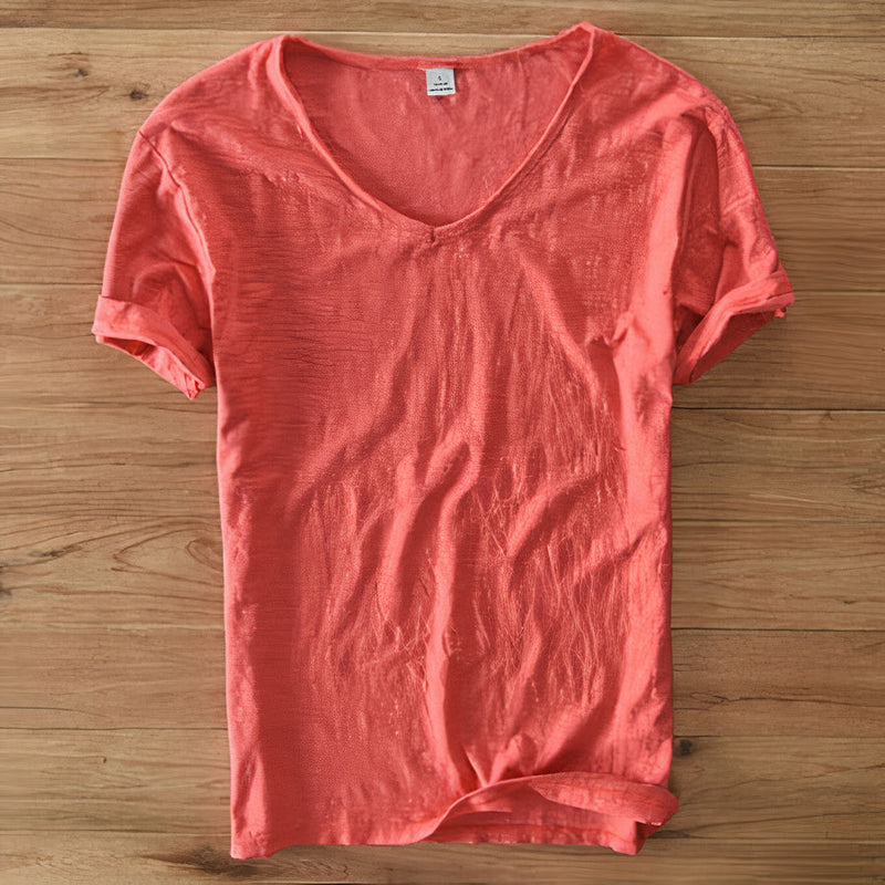 Comfortable Casual Summer Men's T-Shirt - Ruben-Red-M-State of Style