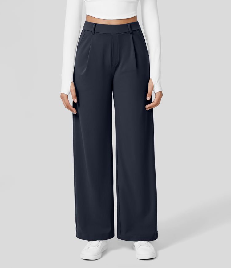Comfortable Casual Trousers - Ace-Dark Blue-S-36-State of Style