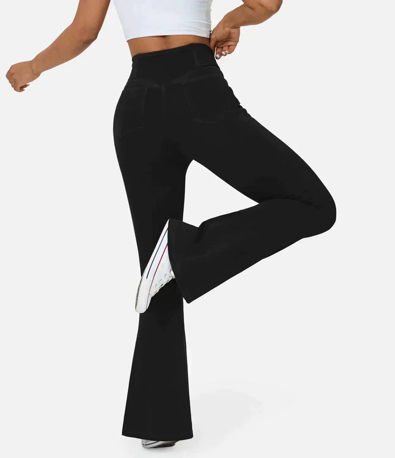 Comfortable Curvy High Waist Jeans - Aria-Light blue-XS-State of Style