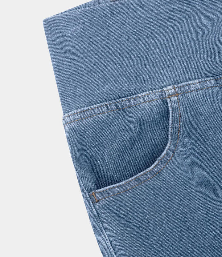 Comfortable Curvy High Waist Jeans - Aria-Light blue-XS-State of Style