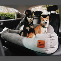 Comfortable Dog Car Bed - RoadPaw-Khaki-State of Style