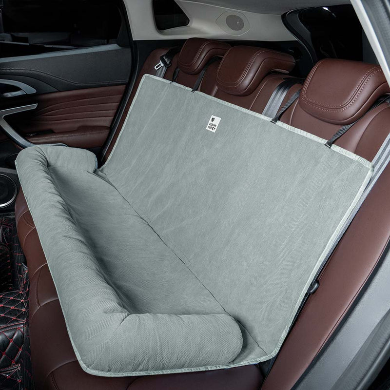 Comfortable Dog Car Bed - RoadPaw-Khaki-State of Style