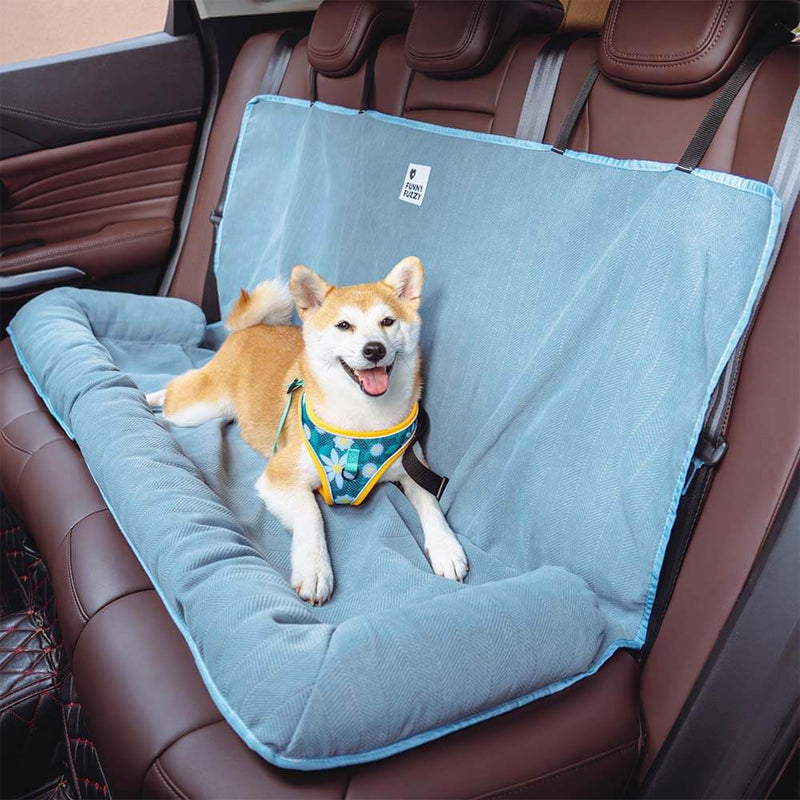 Comfortable Dog Car Bed - RoadPaw-Khaki-State of Style