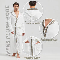 Comfortable Flannel Men's Bathrobe - James-Black-S/M-State of Style
