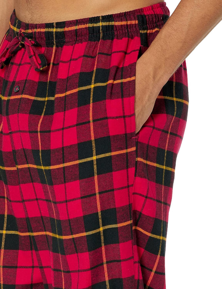 Comfortable Flannel Men's Pyjama Pants - Kyran-Grey White-S-State of Style