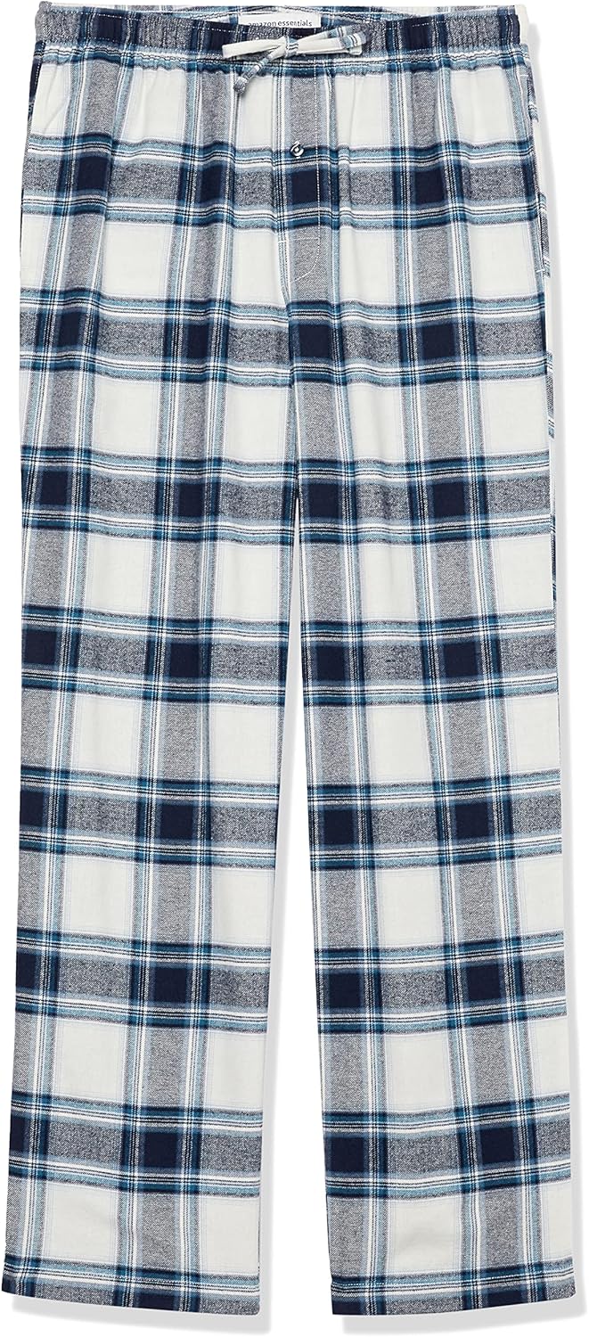 Comfortable Flannel Men's Pyjama Pants - Kyran-Grey White-S-State of Style