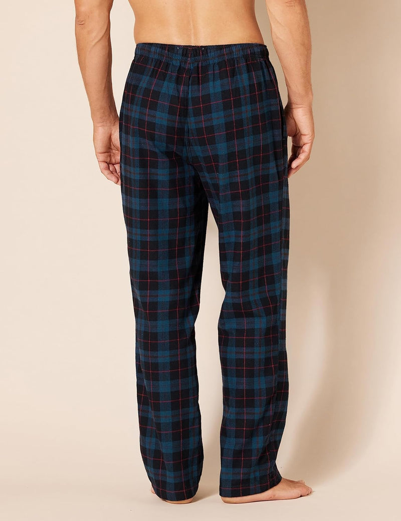 Comfortable Flannel Men's Pyjama Pants - Kyran-Grey White-S-State of Style