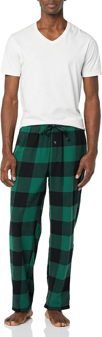 Comfortable Flannel Men's Pyjama Pants - Kyran-Grey White-S-State of Style