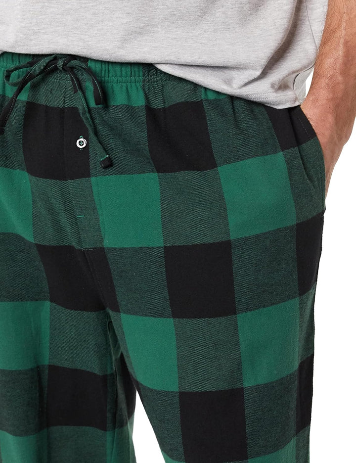 Comfortable Flannel Men's Pyjama Pants - Kyran-Grey White-S-State of Style